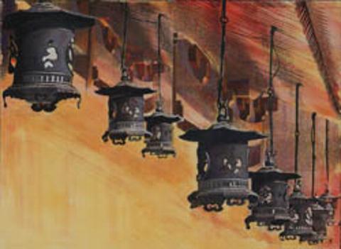 Lanterns in Amber 26" x 34" Heidi Mage Lloyd, 2010